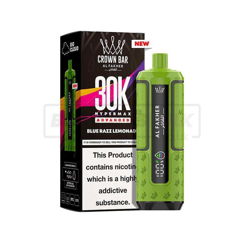 Al Fakher 30K Hypermax Prefilled Vape Kit 5 Pack Blue Razz Lemonade