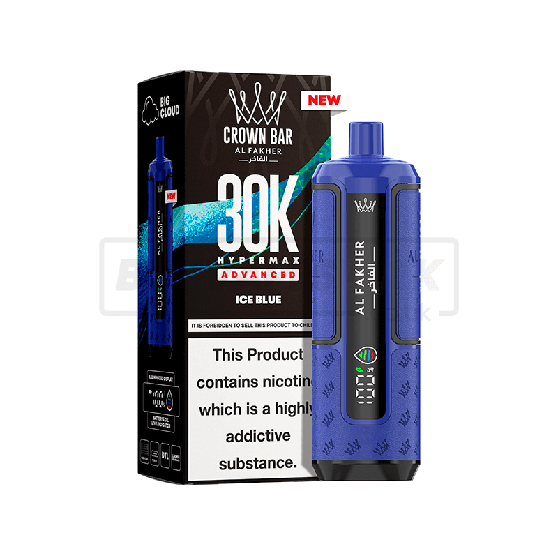 Al Fakher 30K Hypermax Prefilled Vape Kit 5 Pack Ice Blue