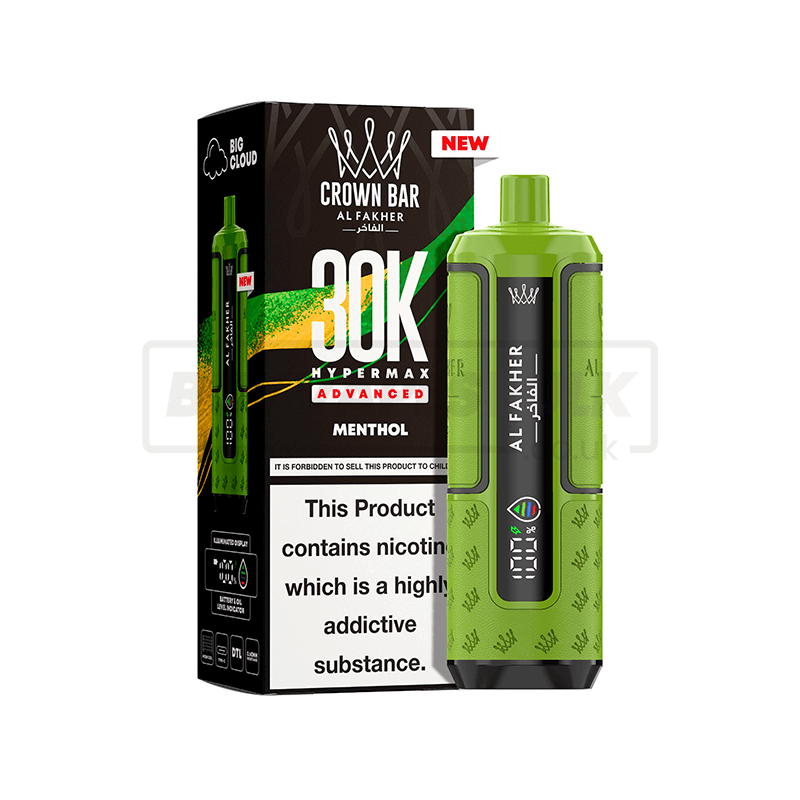 Al Fakher 30K Hypermax Prefilled Vape Kit 5 Pack Menthol