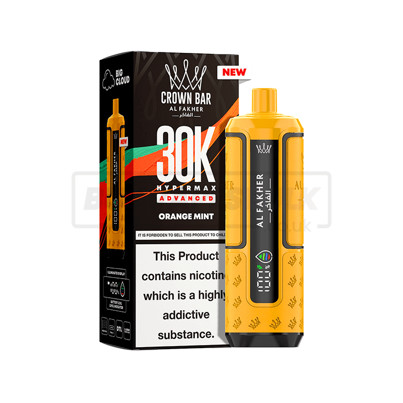 Al Fakher 30K Hypermax Prefilled Vape Kit 5 Pack Orange Mint
