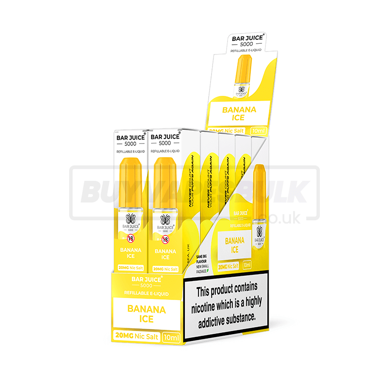 Banana Ice Bar Juice 5000 Nic Salt E-Liquid Pack of 10