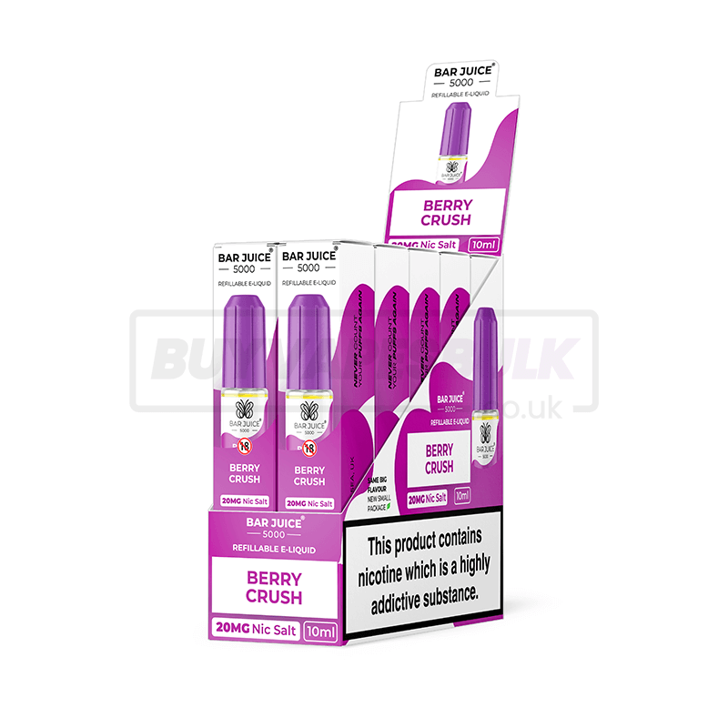 Berry Crush Bar Juice 5000 Nic Salt E-Liquid Pack of 10