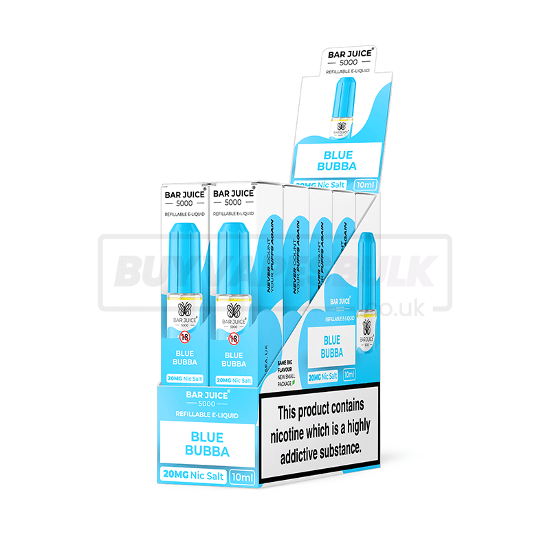Blue Bubba Bar Juice 5000 Nic Salt E-Liquid Pack of 10