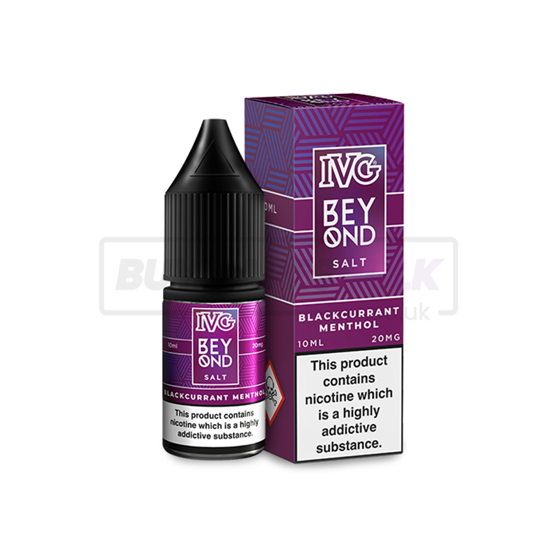 Blackcurrant Menthol Beyond by IVG Nic Salt E-Liquid Pack of 10 x (10ml)