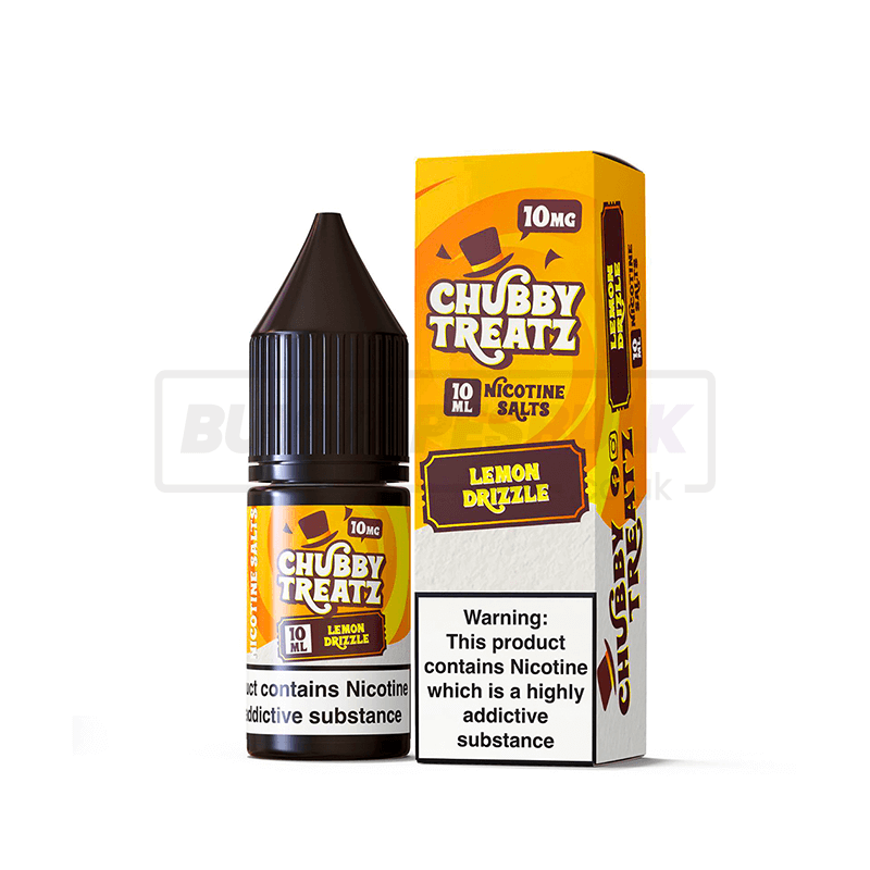 Lemon Drizzle Chubby Treatz Nic Salt E-Liquid Pack of 10 x (10ml)