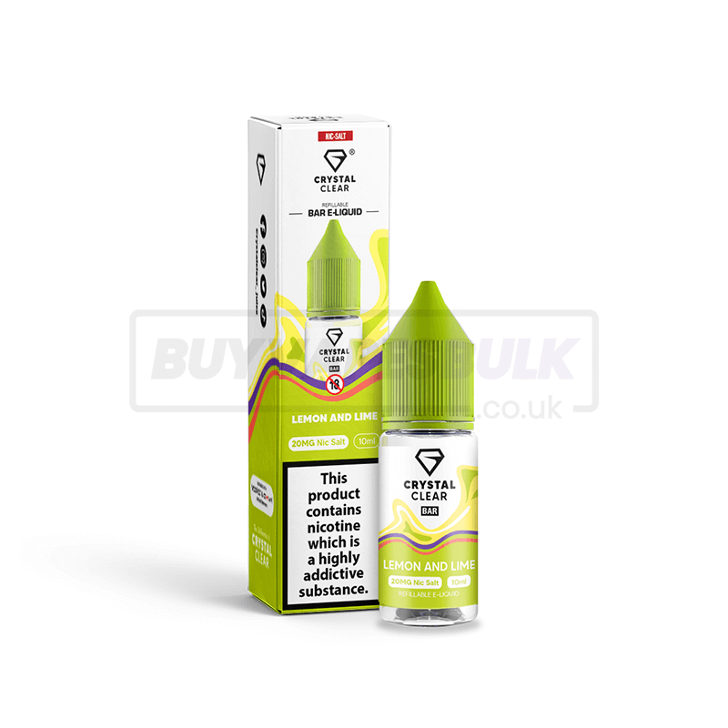 Lemon Lime Crystal Clear Juice Nic Salt E-Liquid Pack of 10