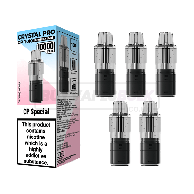 Crystal Pro CP 10K Prefilled Pods 5 Pack CP Special
