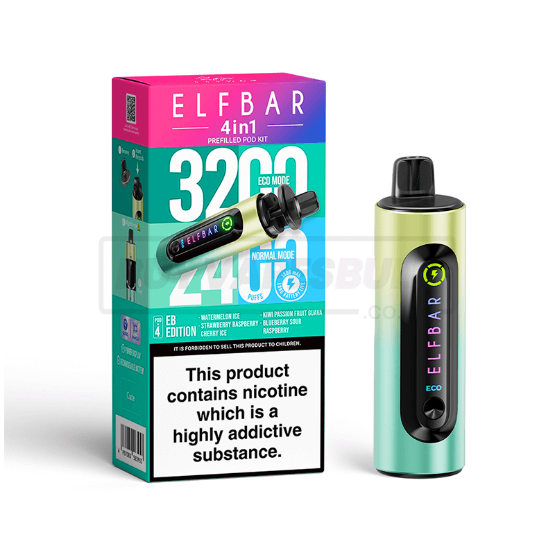 EB Edition Elf Bar 4 in 1 Puff Disposable Vape 5 Pack