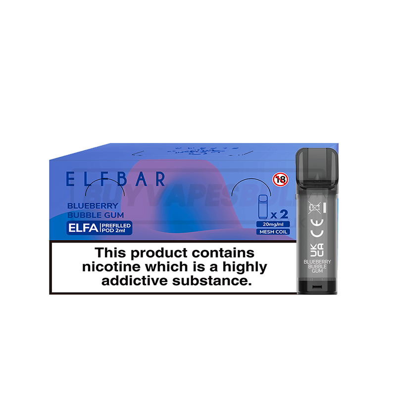 Blueberry Bubblegum Elf Bar Elfa Prefilled Pods 10 Pack