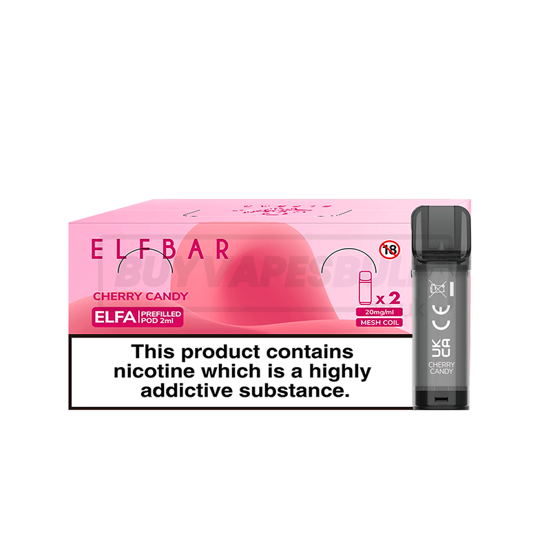 Cherry Candy Elf Bar Elfa Prefilled Pods 10 Pack
