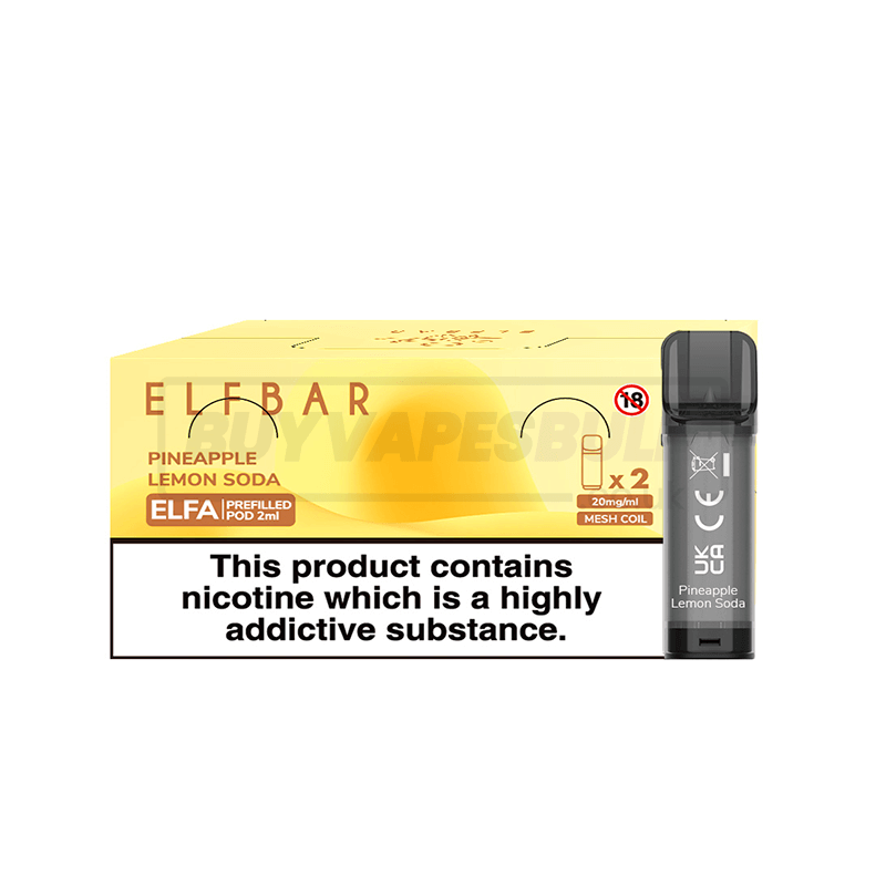 Pineapple Lemon Soda Elf Bar Elfa Prefilled Pods 10 Pack