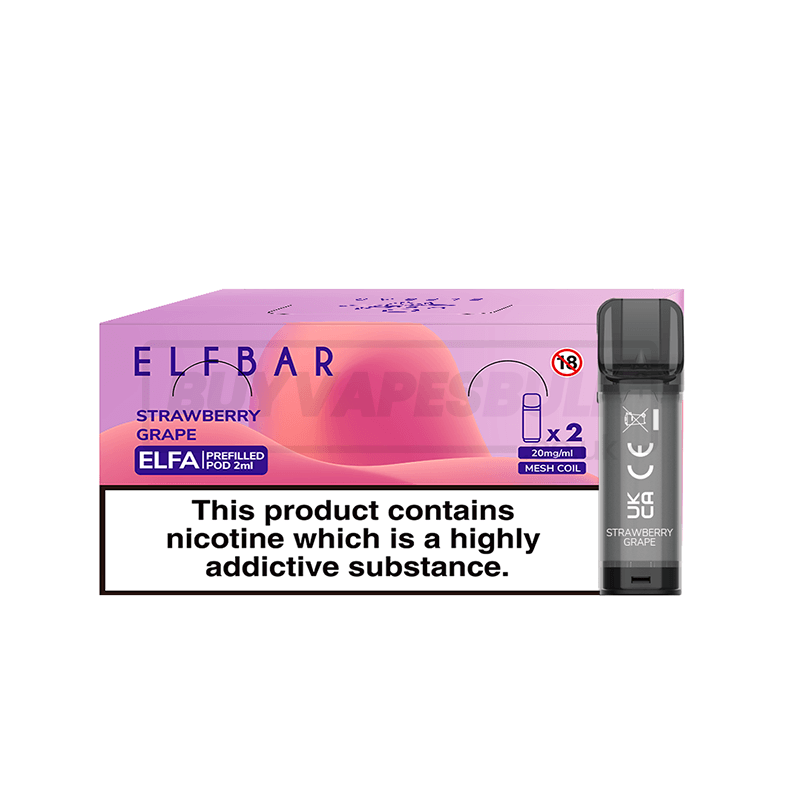 Strawberry Grape Elf Bar Elfa Prefilled Pods 10 Pack