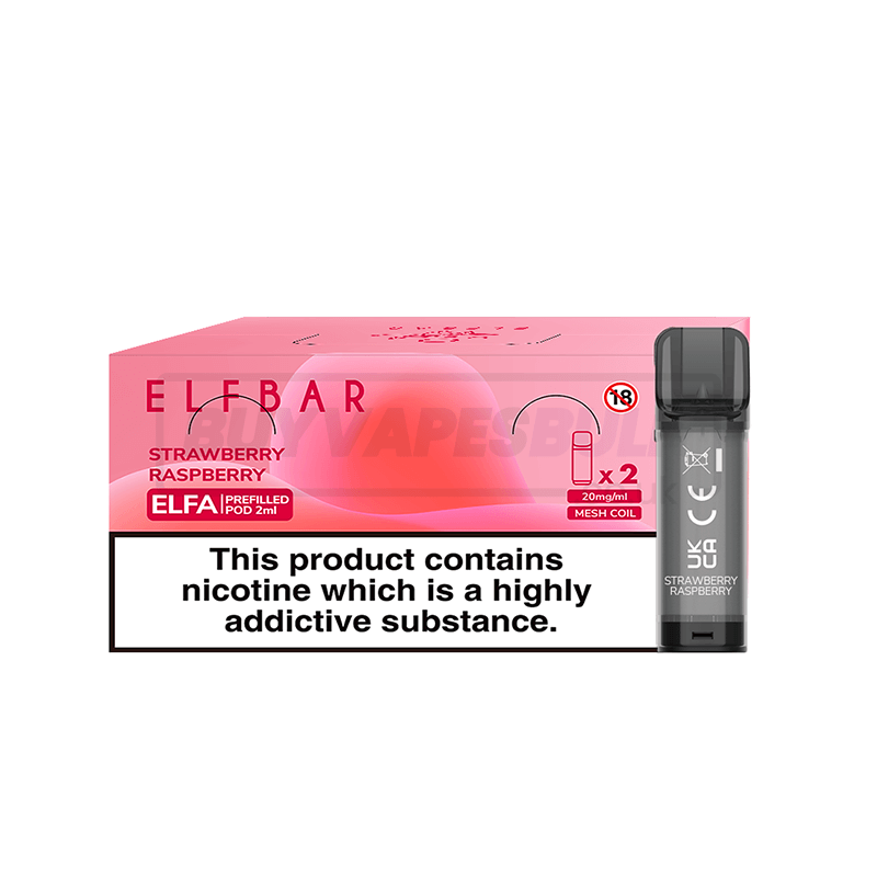 Strawberry Raspberry Elf Bar Elfa Prefilled Pods 10 Pack