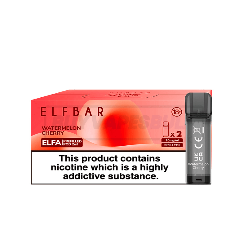 Watermelon Cherry Elf Bar Elfa Prefilled Pods 10 Pack
