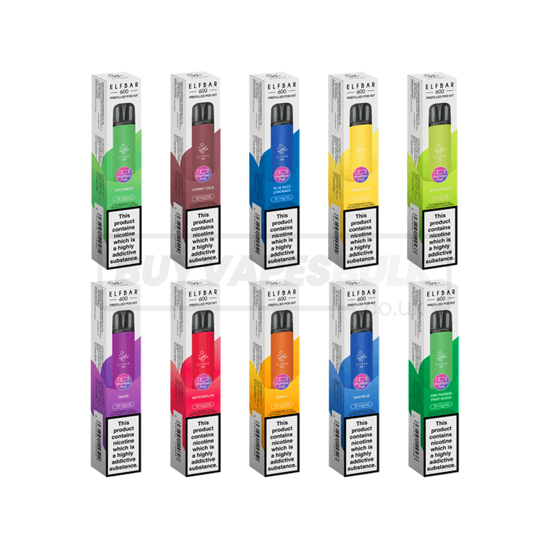 Elf Bar 600 Prefilled Vape Kit 10 Pack
