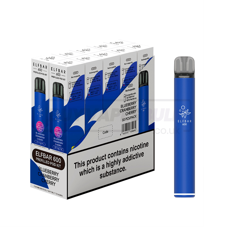 Elf Bar 600 Prefilled Vape Kit 10 Pack