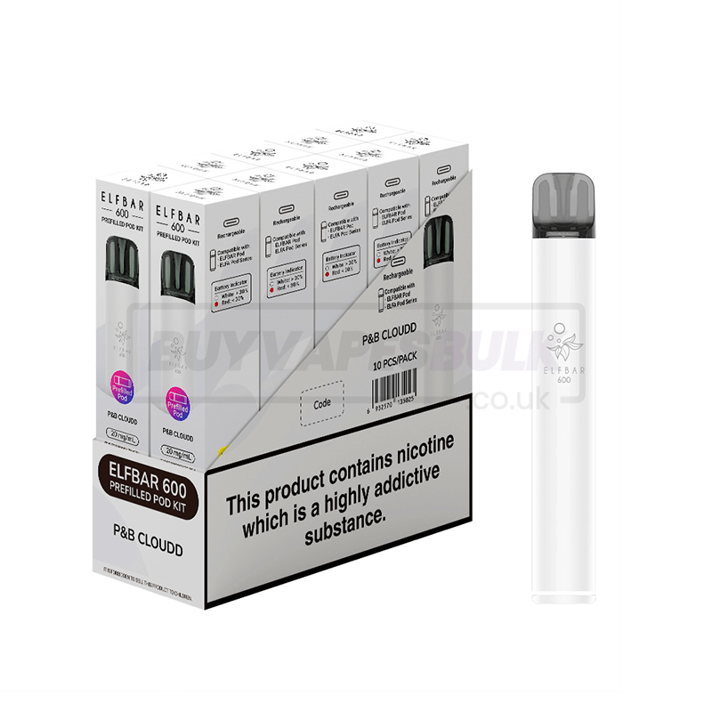 Elf Bar 600 Prefilled Vape Kit 10 Pack