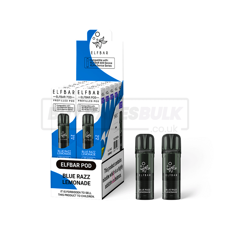Blue Razz Lemonade Elfbar 600 Prefilled Pods 10 Pack