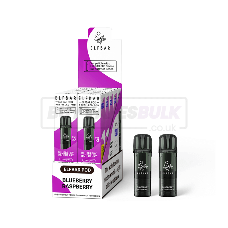 Elfbar 600 Prefilled Pods 10 Pack Blueberry Raspberry