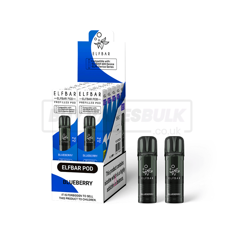 Blueberry Elfbar 600 Prefilled Pods 10 Pack
