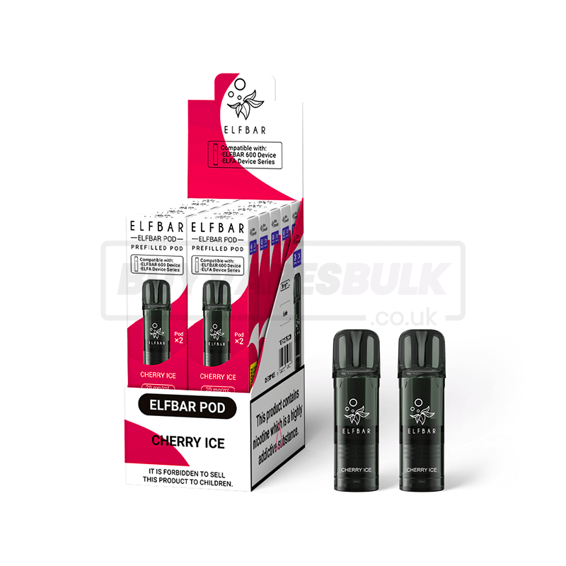 Cherry Ice Elfbar 600 Prefilled Pods 10 Pack
