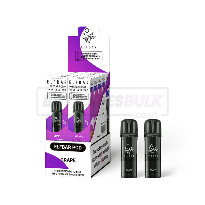 Elfbar 600 Prefilled Pods 10 Pack Grape