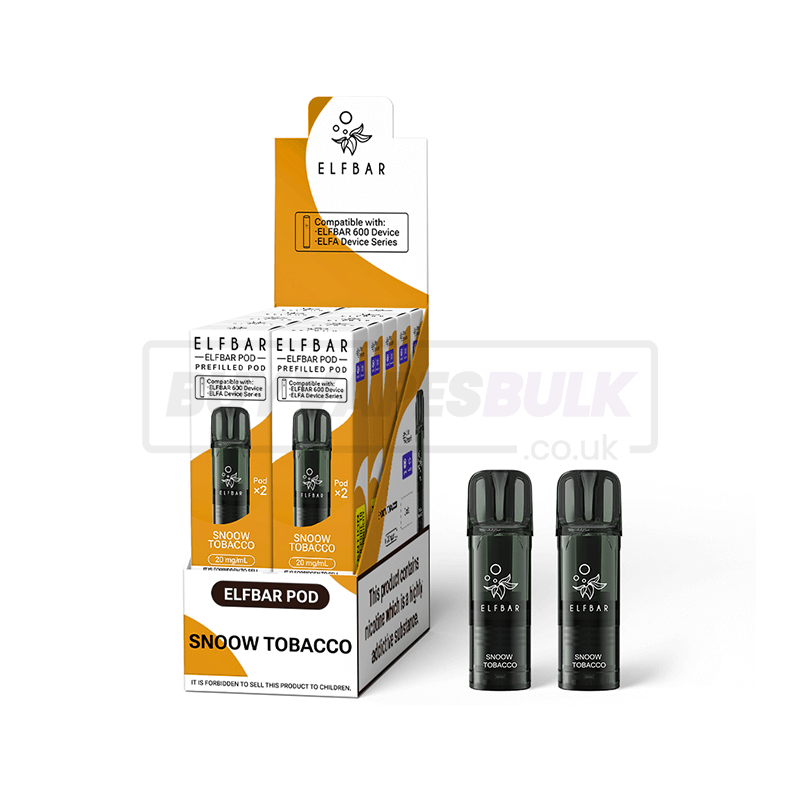Elfbar 600 Prefilled Pods 10 Pack Snoow Tobacco