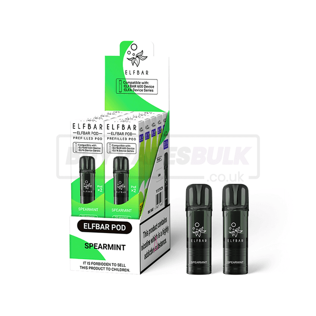 Spearmint Elfbar 600 Prefilled Pods 10 Pack