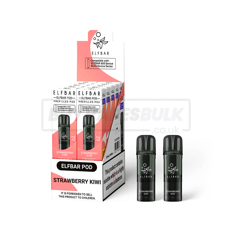Elfbar 600 Prefilled Pods 10 Pack Strawberry Kiwi