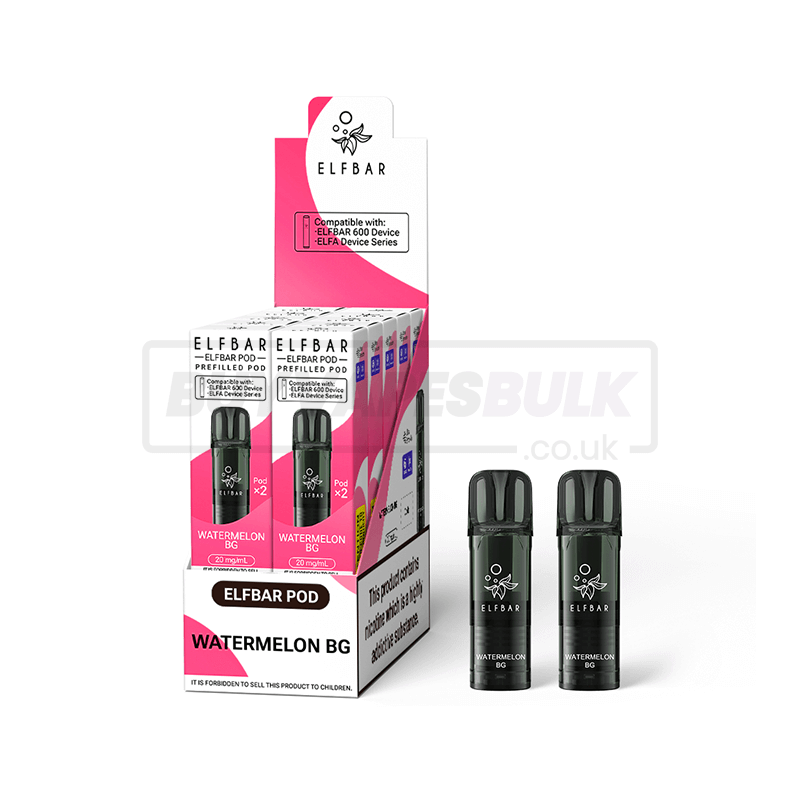 Elfbar 600 Prefilled Pods 10 Pack Watermelon BG