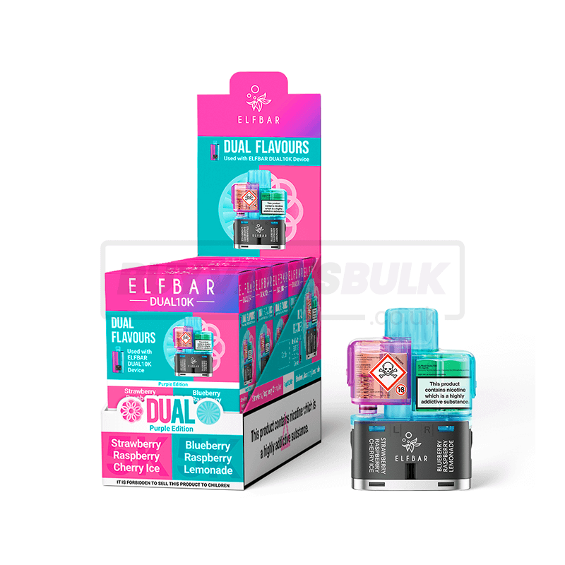 Purple Edition Elfbar Dual 10K Refill Pods 5 Pack