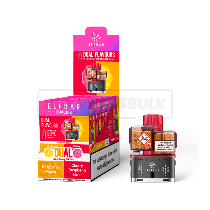 Raspberry Edition Elfbar Dual 10K Refill Pods 5 Pack
