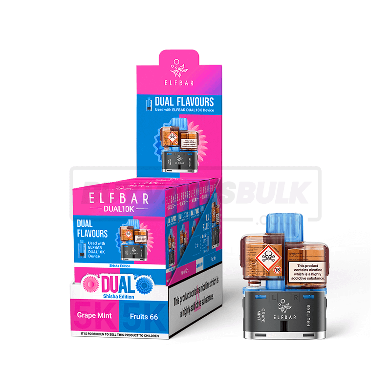 Shisha Edition Elfbar Dual 10K Refill Pods 5 Pack