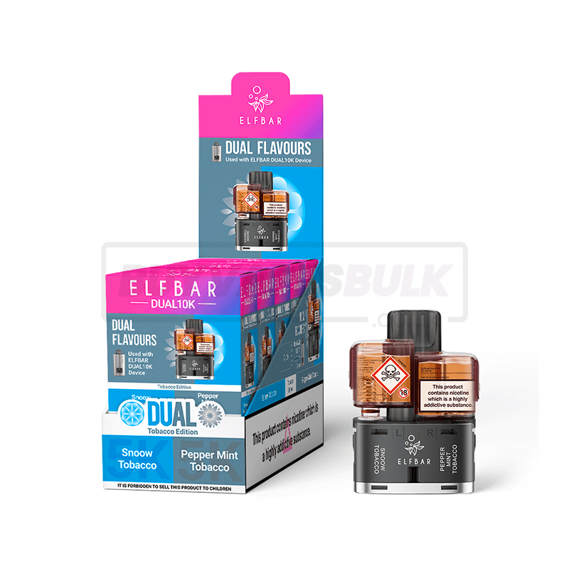 Tobacco Edition Elfbar Dual 10K Refill Pods 5 Pack