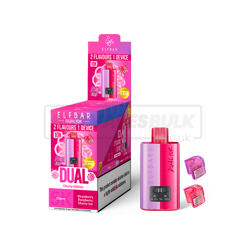 Cherry Edition Elfbar Dual 10K Vape Kit 5 Pack
