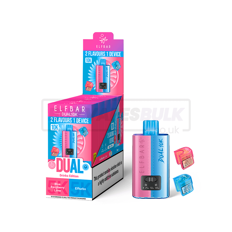 Elf Bar Dual 10K Prefilled Vape Kit 5 Pack Drinks Edition
