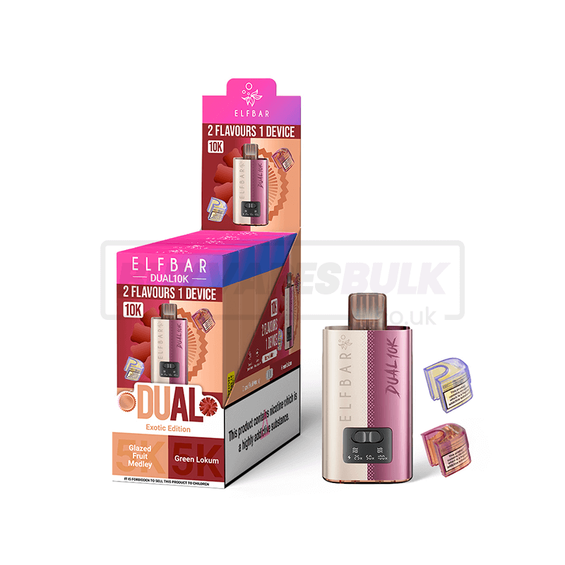 Elf Bar Dual 10K Prefilled Vape Kit 5 Pack Exotic Edition