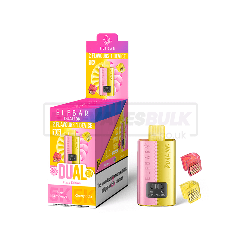 Elf Bar Dual 10K Prefilled Vape Kit 5 Pack Fizzy Edition