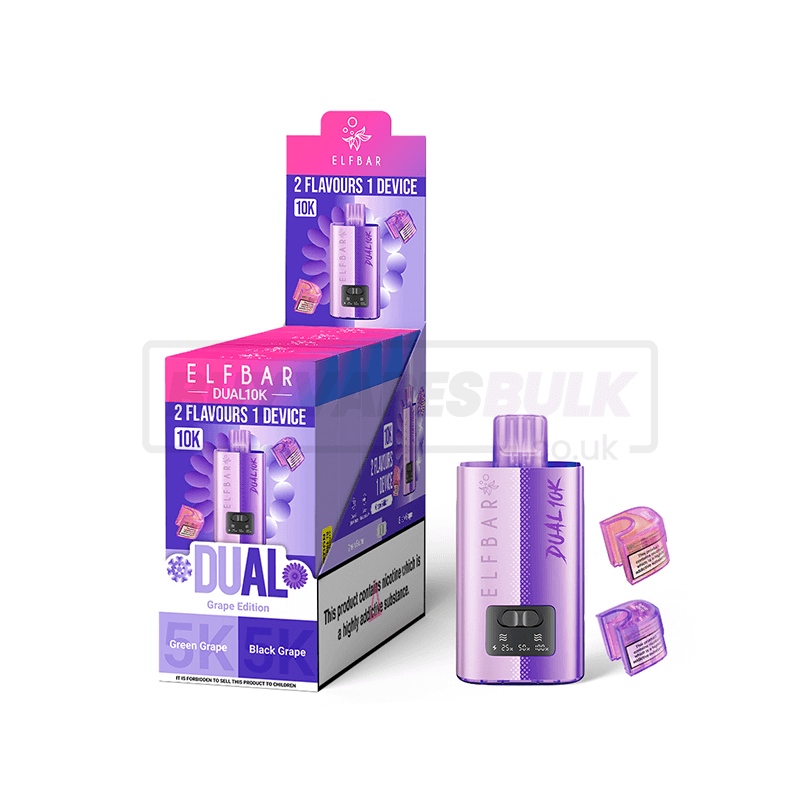 Grape Edition Elfbar Dual 10K Vape Kit 5 Pack
