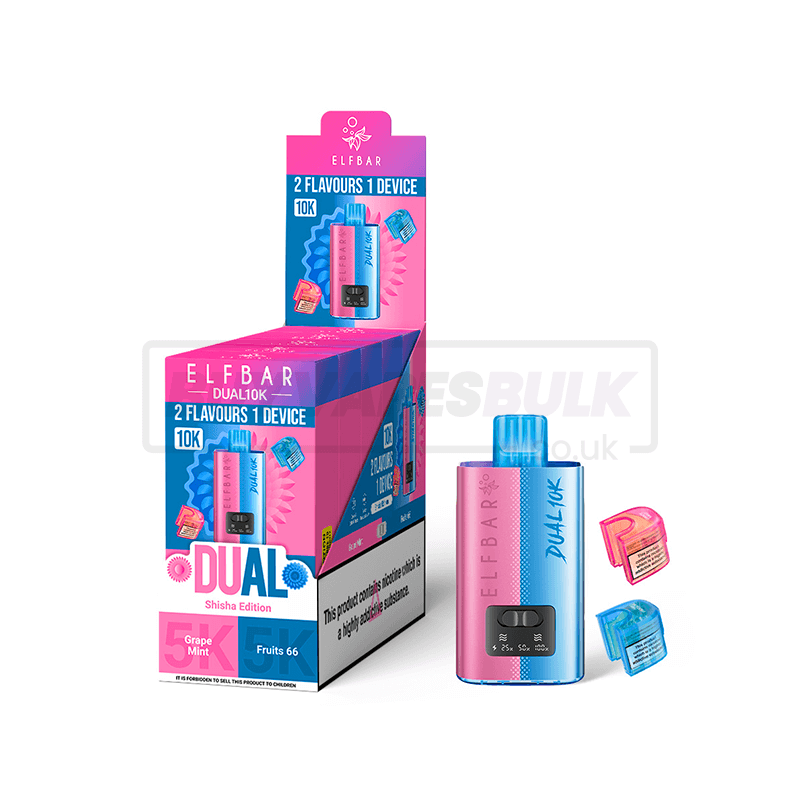 Elf Bar Dual 10K Prefilled Vape Kit 5 Pack Shisha Edition