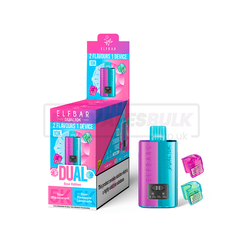 Elf Bar Dual 10K Prefilled Vape Kit 5 Pack Sour Edition