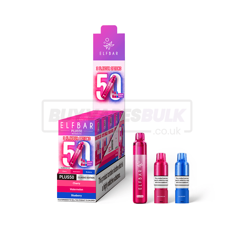 Elfbar Plus 50 Prefilled Pod Kit 5 Pack Classic Edition