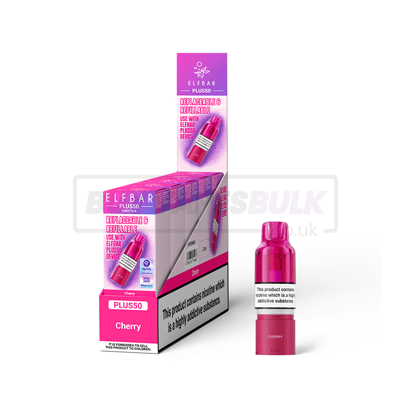 Elfbar Plus 50 Refill Pods 5 Pack Cherry