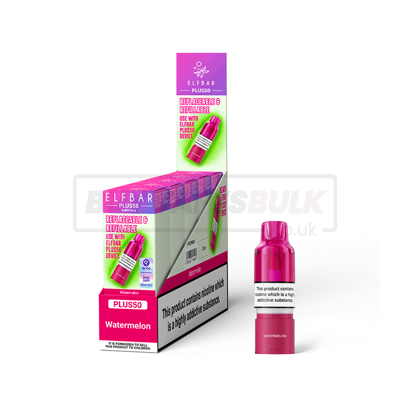 Elfbar Plus 50 Refill Pods 5 Pack Watermelon