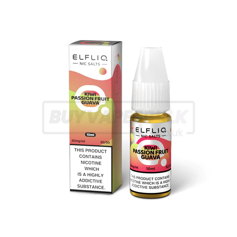 Kiwi Passion Fruit Guava Elfliq by Elf Bar Nic Salt E-Liquid Pack of 10