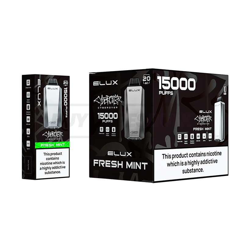 Fresh Mint Elux Cyberover 15000 Puff 10 Pack