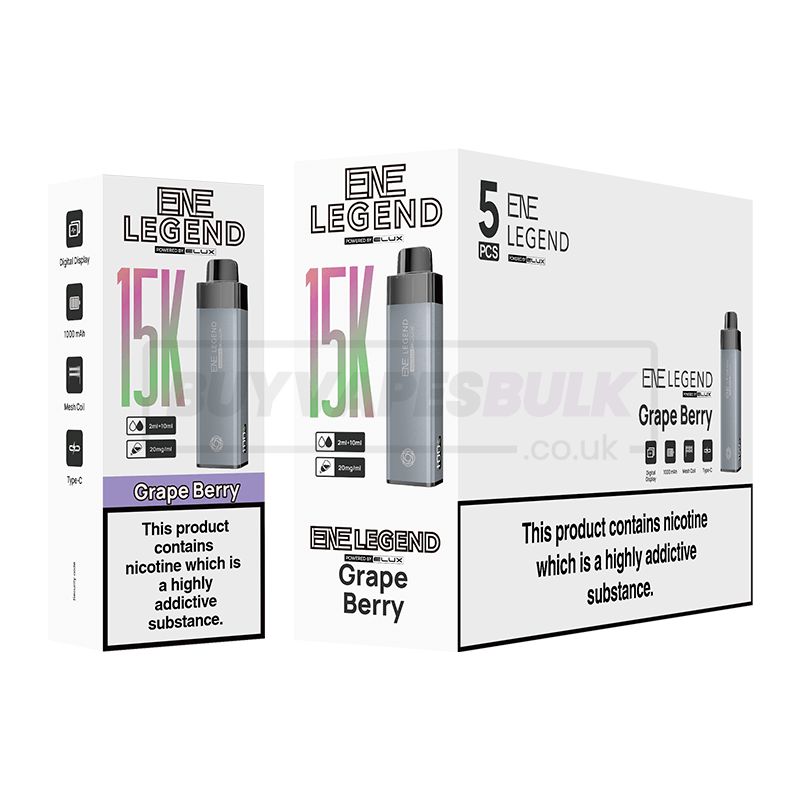 Elux ENE Legend 15K Prefilled Vape Kit Grape Berry