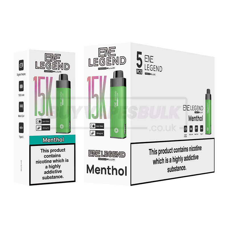 Elux ENE Legend 15K Prefilled Vape Kit Menthol
