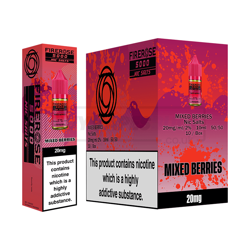 Elux Firerose 5000 Nic Salts 10 Pack Mixed Berries