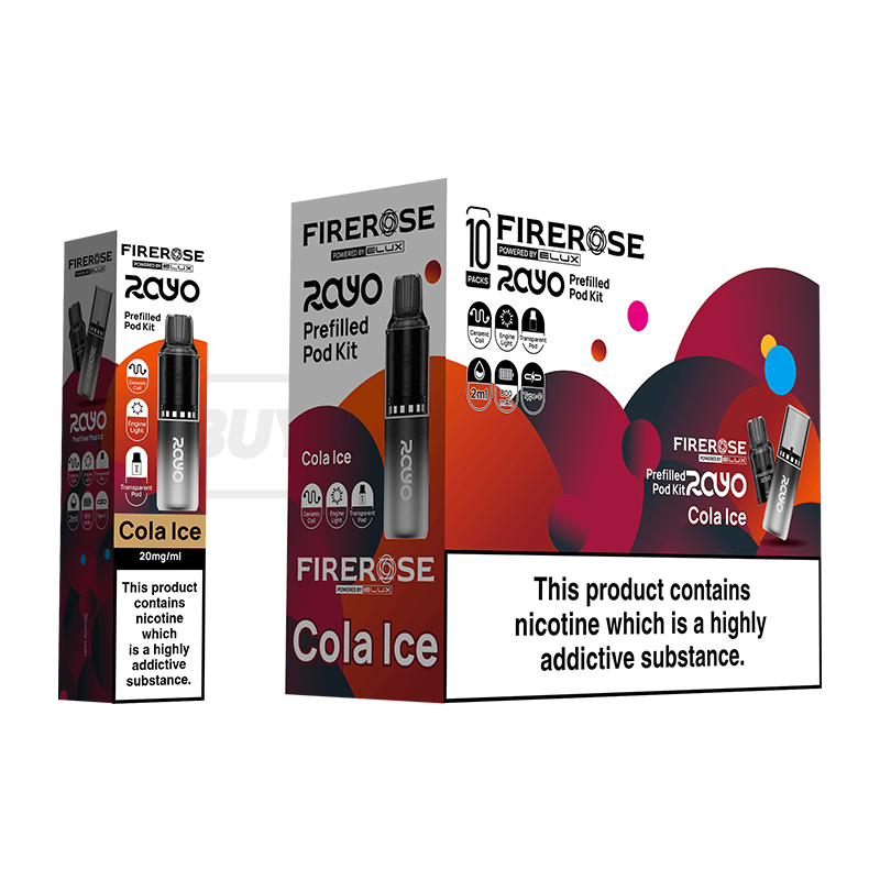 Elux Firerose Rayo 600 Prefilled Vape Kit 5 Pack